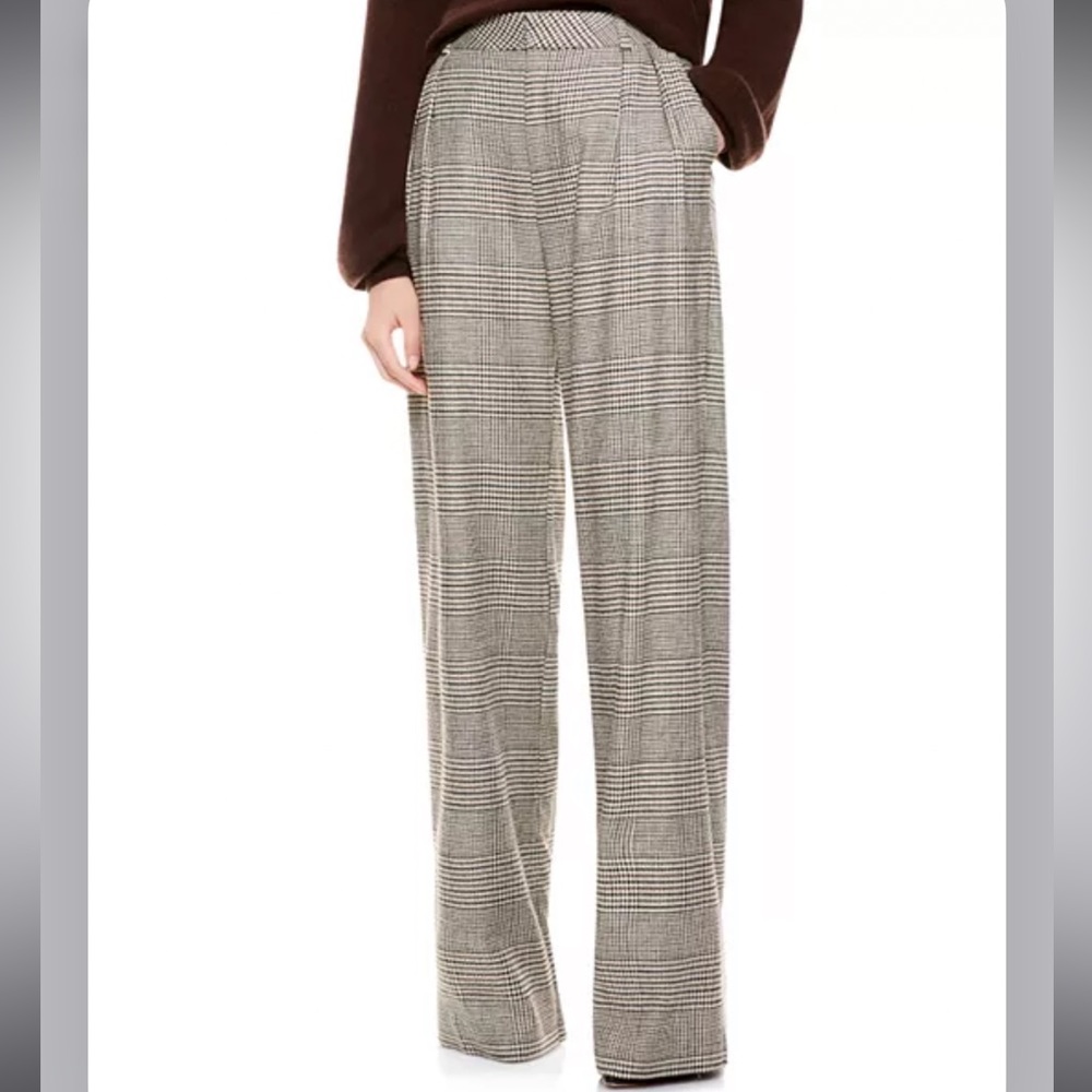 Alice + Olivia Eric High Waisted Plaid Pants